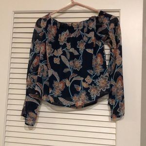 Beautiful women’s blouse.Beautiful floral detail! Worn once. In great condition!